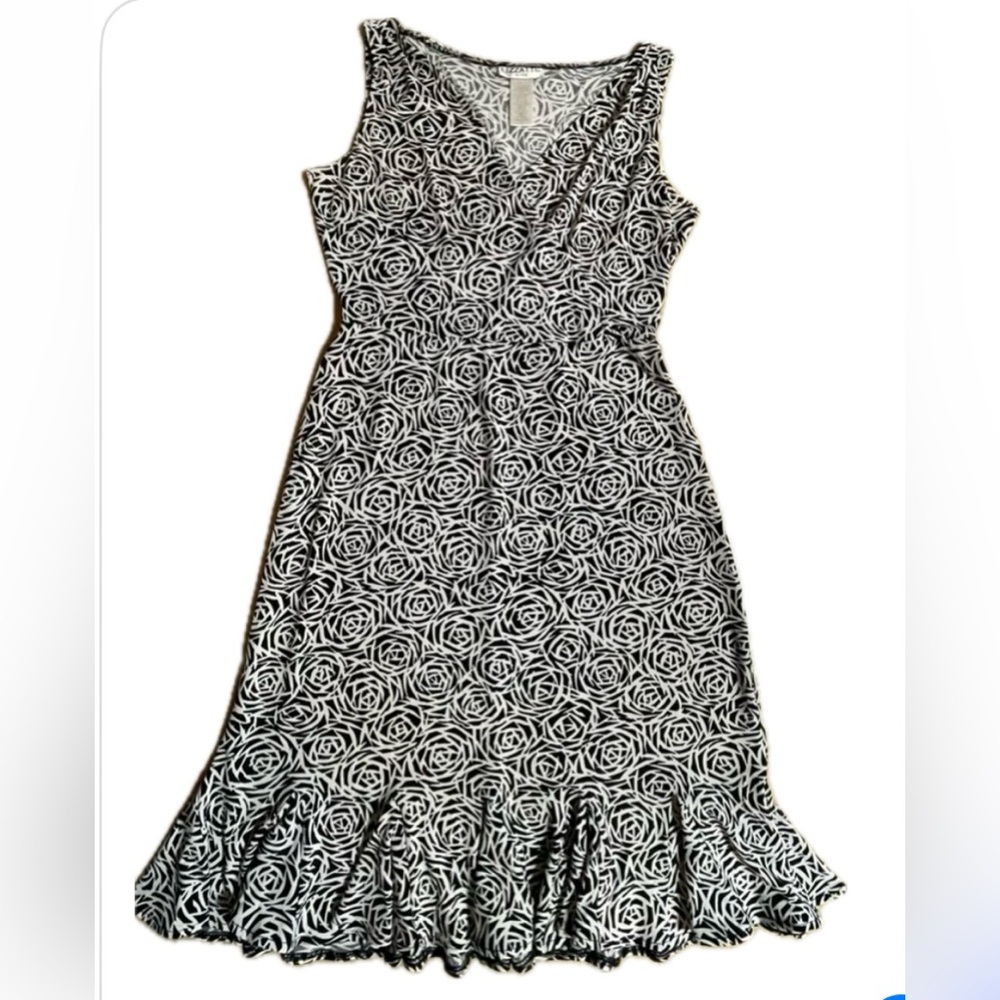 Woman’s Black & White Print Dress |